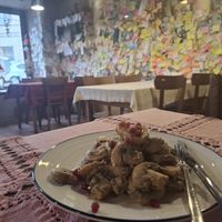 Mushrooms with walnut sauce 9€ at Palaty in Kutaisi