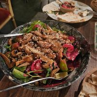 Mushroom salad at Kafe Leila in Tbilisi