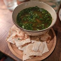 Mushroom soup at Kafe Leila in Tbilisi