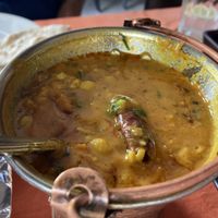 The delicious dhal vegan style   at Moti Mahal Deluxe in Kathmandu