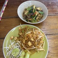 Pad Thai and stir fried yellow noodles  at Luk To in Phuket