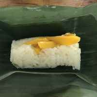 Mango sticky rice. Coconut sticky rice also available   at Luk To in Phuket