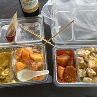 This plus a bag of appetizers was about 3 US dollars   at Jiya Chai in Phuket