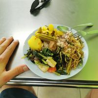 Vegetables and rice at Jiya Chai in Phuket
