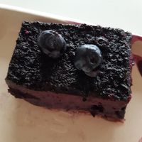 Raw cake at The Green Queen in Stockholm