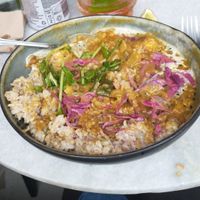 Indian stew. Halfway through. at The Green Queen in Stockholm