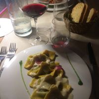 Vegan ravioli  at Gintilla in Olbia