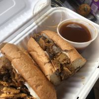 french dip at Black Water Bar in Portland