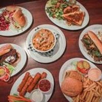 Look at all that fried goodness! at Black Water Bar in Portland