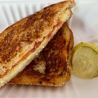 Grilled cheese w/tomato  at Black Water Bar in Portland