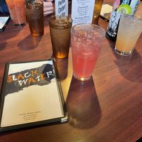 Left to right: Bloody Moses, Grave 45, Red Baron  at Black Water Bar in Portland