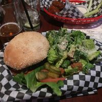 bougie burger at Black Water Bar in Portland