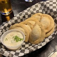 Pierogies   at Black Water Bar in Portland