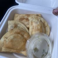 Pierogies  at Black Water Bar in Portland