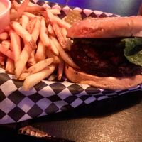 Western burger at Black Water Bar in Portland