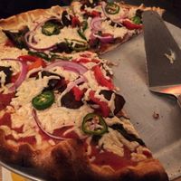 yummy pizza at Blaze Pizza - Maine St in Bar Harbor