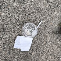 My ice cream after I dropped it on the ground   at CJ's Big Dipper in Bar Harbor