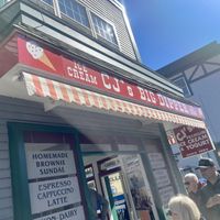 Exterior - not really stroller or wheelchair friendly as there are steps leading into it   at CJ's Big Dipper in Bar Harbor