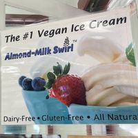 Sign showing soft serve but they didn’t have any when we visited   at CJ's Big Dipper in Bar Harbor