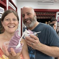 Soft serve   at CJ's Big Dipper in Bar Harbor
