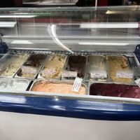 Vegan flavours   at CJ's Big Dipper in Bar Harbor