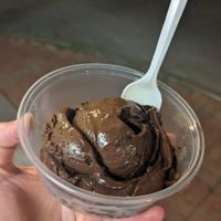 Chocolate Oreo (soy based) at CJ's Big Dipper in Bar Harbor