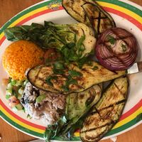 Jerk veggies at Jamaican Grill in Guam