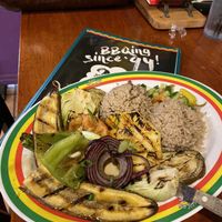 Jamaican jerk seasoned veggies  at Jamaican Grill in Guam