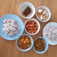 Lunch, each bowl cost 30Bath, rice 20Bath at June Vegetarian Restaurant - Maybe closed in Phuket