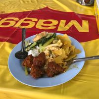 Rice and 3 toppings for 40 bath at June Vegetarian Restaurant - Maybe closed in Phuket