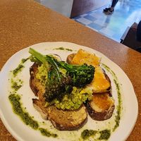 Smashed avo at Cafe Mimosa in Takapuna