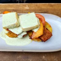 Vegan Eggs Benedict at Cafe Mimosa in Takapuna