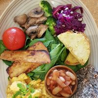 Vegan Balanced Big Breakfast at Cafe Mimosa in Takapuna