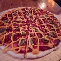 Spicy pizza at Happy Buddha - Pop-Up in Shanghai