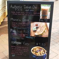 menu at The Chai Place - Food Stall in Seattle