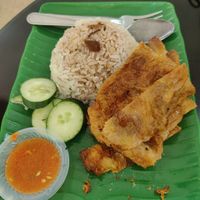 Chicken rice at Blue Boy Vegetarian Food Centre in Kuala Lumpur