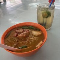Curry laksa   at Blue Boy Vegetarian Food Centre in Kuala Lumpur