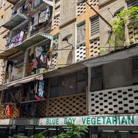 This area has character at Blue Boy Vegetarian Food Centre in Kuala Lumpur