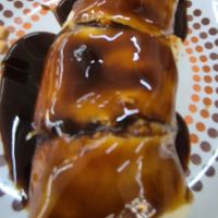 Popiah (with sweet sauce) at Blue Boy Vegetarian Food Centre in Kuala Lumpur