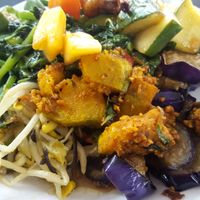 Veggie deliciousness at Blue Boy Vegetarian Food Centre in Kuala Lumpur