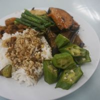 food at Blue Boy Vegetarian Food Centre in Kuala Lumpur