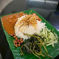 Nasi Lemak at Blue Boy Vegetarian Food Centre in Kuala Lumpur