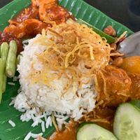 Nasi Lemak at Blue Boy Vegetarian Food Centre in Kuala Lumpur
