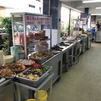 Variety of spread  at Blue Boy Vegetarian Food Centre in Kuala Lumpur