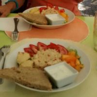 Dish of the day: couscous, salad and pumpkin  at Didi Cafe in Albufeira