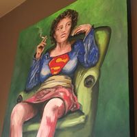 wall art at The Green HeART Cafe  in Newquay