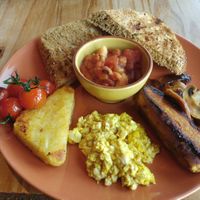 Yummy breakfast at The Green HeART Cafe  in Newquay