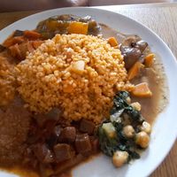 rainbow dish at Café VIVAVE in Freiburg