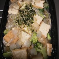 Tofu sizzling platter at Zhu's Vegan Kitchen in Arlington