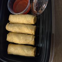 Spring rolls at Zhu's Vegan Kitchen in Arlington